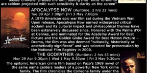 Screening Room Singapore - Actors Series - Marlon Brando, Apocalypse Now, The Godfather, A Streetcar Named Desire