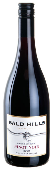 Bald Hills Pinot Noir 2008, Bannockburn, Central Otago, New Zealand