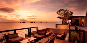 Conrad koh Samui Sunset at Aura Lounge