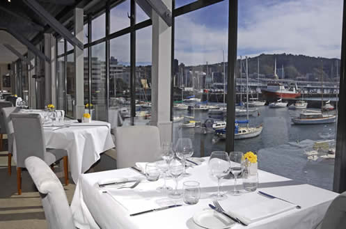 Martin Bosley's Yacht Club Restaurant with a view