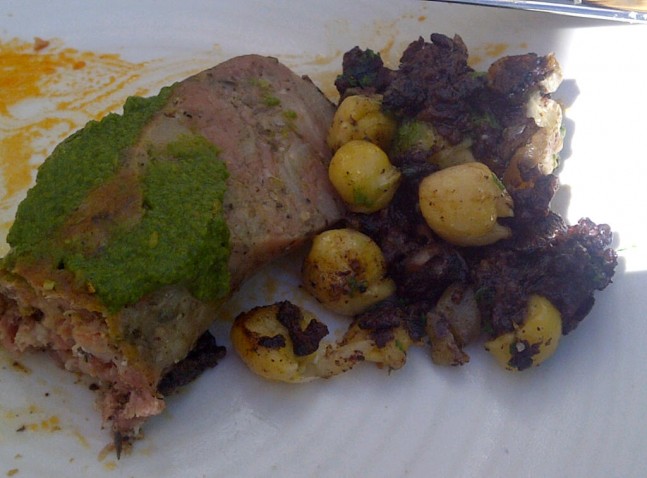 Movida - Butifarra - house made catalan pork sausage with chickpeas and house made morcilla