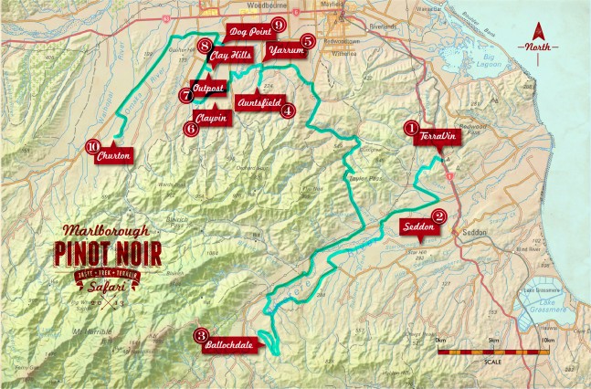 The Marlborough Pinot Noir Safari Route 