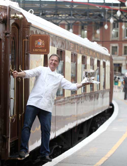 Chef Raymond Blanc on the Orient Express Northern Belle