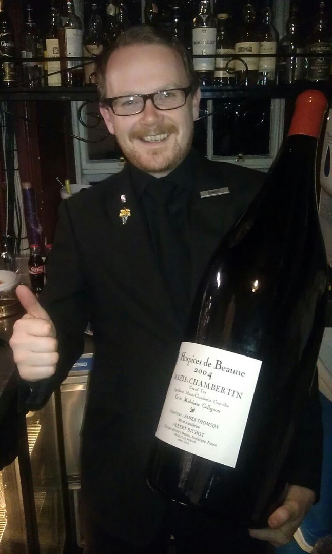 Stuart Skea Sommelier at 21212 Restaurant, Edinburg, Scotland