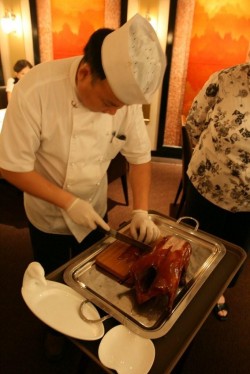 Beijing Roast Duck (Peking Duck Pancakes) and Merlot Wine Pairing