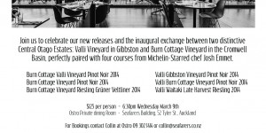 Valli & Burn Cottage Ostro Dinner