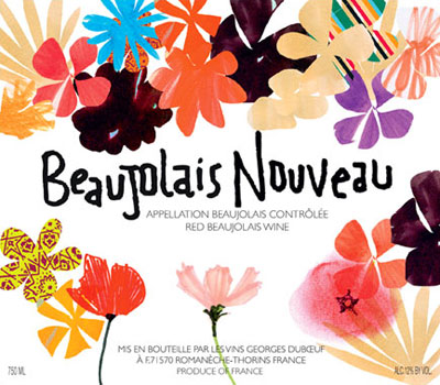 Beaujolais 2009 Peace and Love label, France