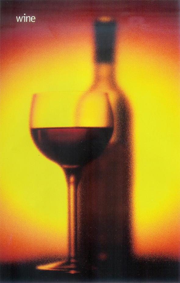Wine glass & bottle